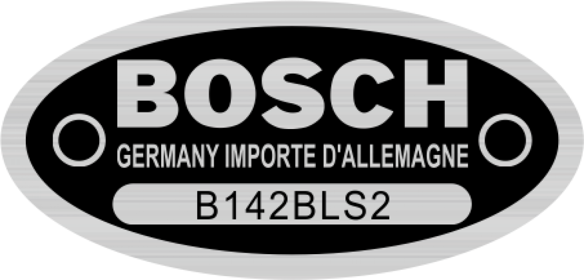 Bosch - štítok